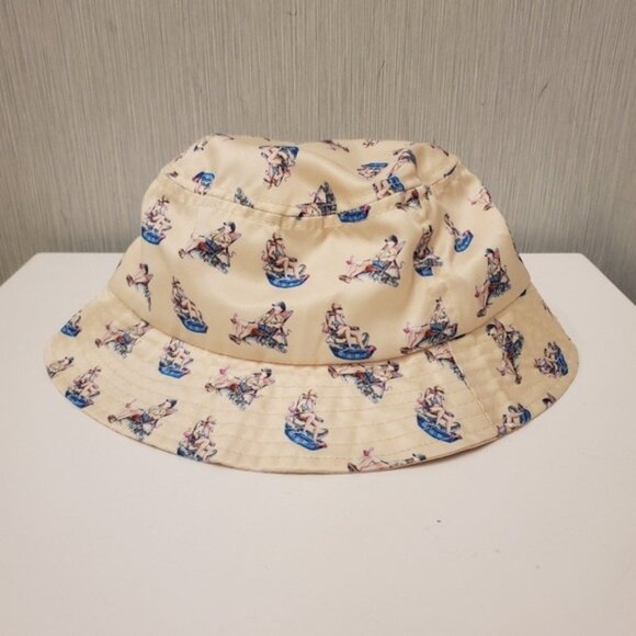 Handmade Bucket Hat Florida Theme Loungechair Drink - Picture 5 of 13